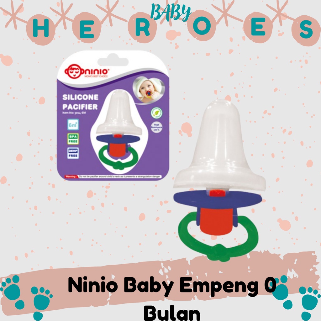 Ninio Empeng Baby Dot Bayi Silikon Pacifier Soother New Born 5014-NB