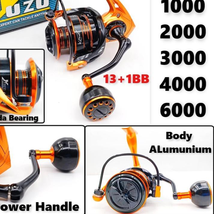 ☃ REEL {JAPAN QUALITY} KATANA YUZU (POWER HANDLE) {PREMIUM EXTRA SMOOTH} {14 BEARINGS} IMPORT ✽