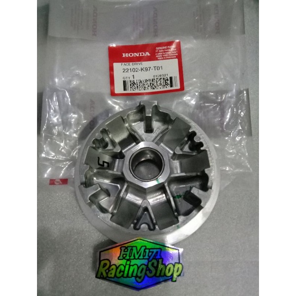 rumah roller bubut custom pulley racing pcx 150 , adv150  13,5 13,8 kode K97 pnp bigpulley vario 125,vario 150  sudah kerok jalur roller