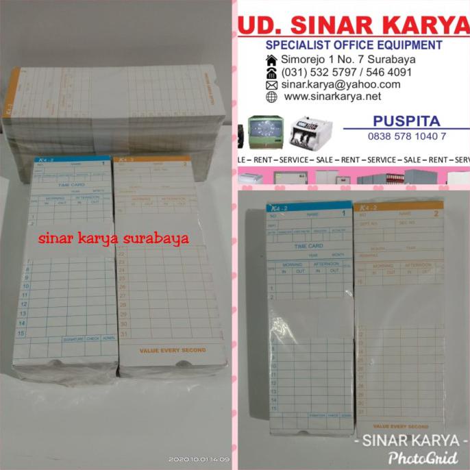 

Produk Terbaik] Ready Stok Kartu Absensi Mini Tiger Cooper Copeer Card Absent Berwarna