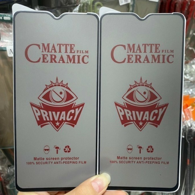 SCREEN PROTECTOR CERAMIC MATTE ANTI SPY SAMSUNG GALAXY A12 M12 - FA