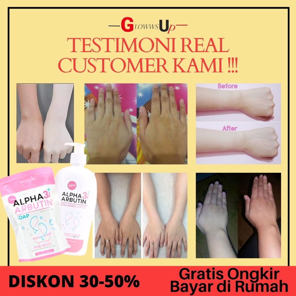 PEMUTIH BADAN PERMANEN SABUN THAILAND ALPHA ARBUTIN PAKET 2IN1 SABUN N LOTION - PAKET SABUN N LOTION ALPHA ARBUTIN ORIGINAL PERAWATAN TUBUH