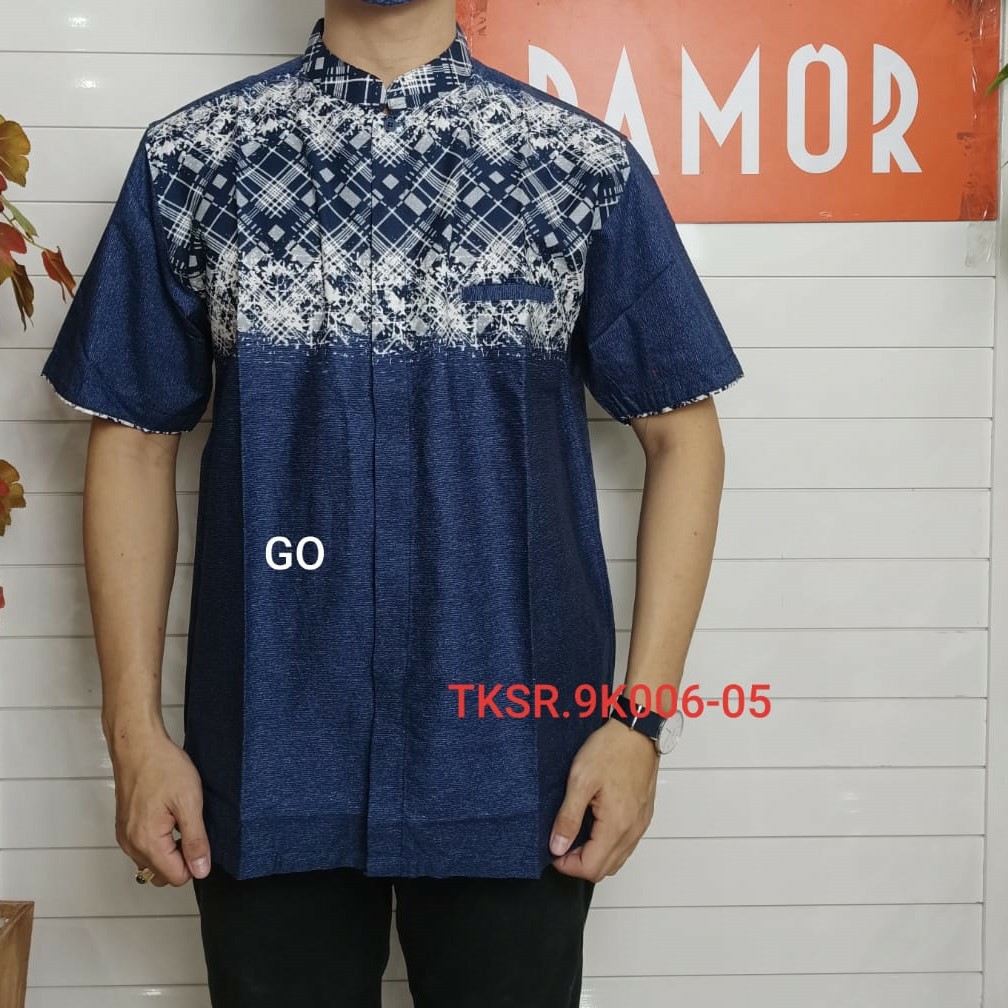 gos DAMOR By (CRESSIDA) KOKO REGULER Baju Muslim Koko Cowok Pakaian Pria Muslim Lengan Pendek