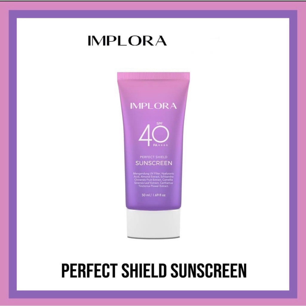 `ღ´ PHINKL `ღ´ Implora perfect uv shield sunscreen terbaru sunblock anti UVA UVB sinar matahari