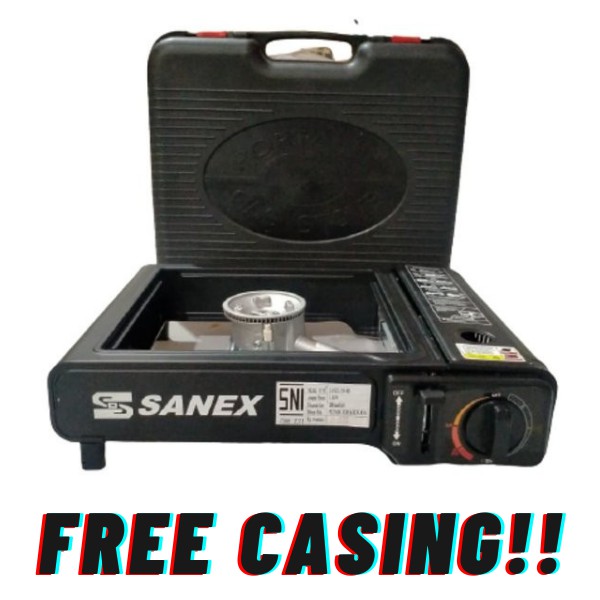 Kompor Gas Portable 2 in 1 SANEX 1 Tungku SN-833 FREE CASING