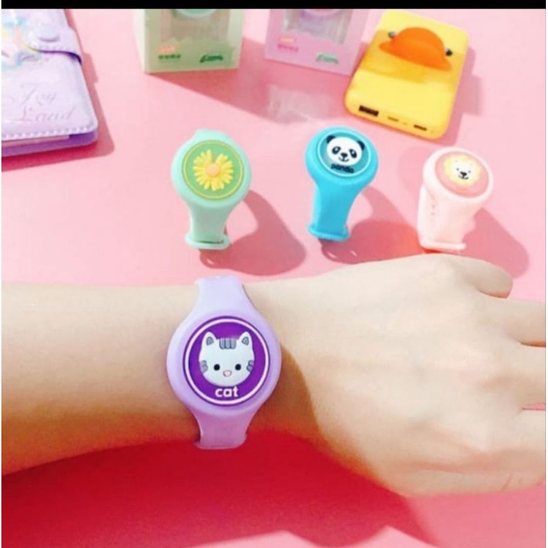 Gelang Anti Nyamuk Anal-Anak + LED Gelang lucu Gelang jam tangan (Packaging