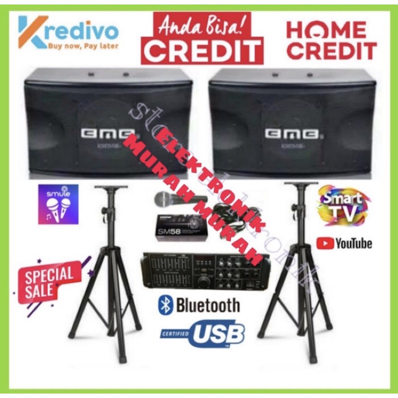 Jual Paket Karaoke BMB 10 Inch CS 450 Ampli 3R Bisa USB / Bluetooth ...