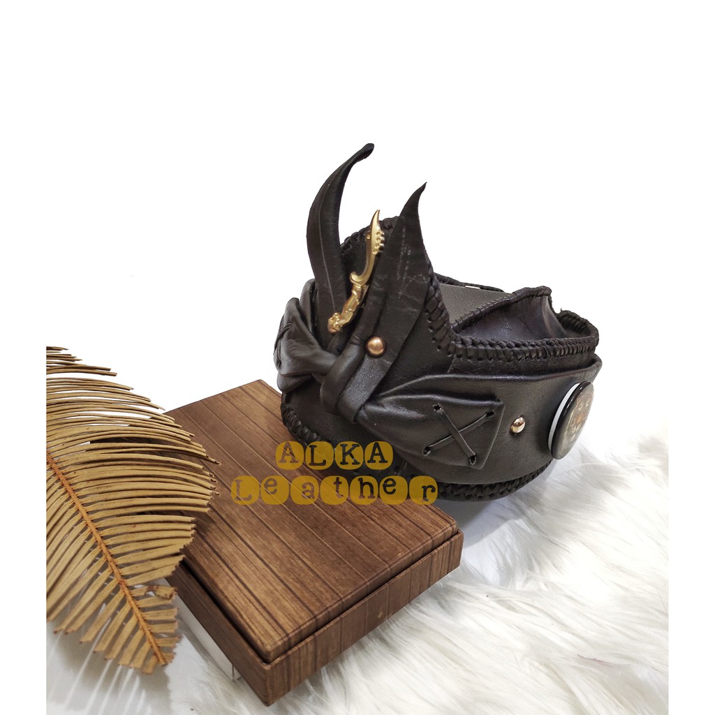 Topi Kulit Pria Topi Kujang Sunda