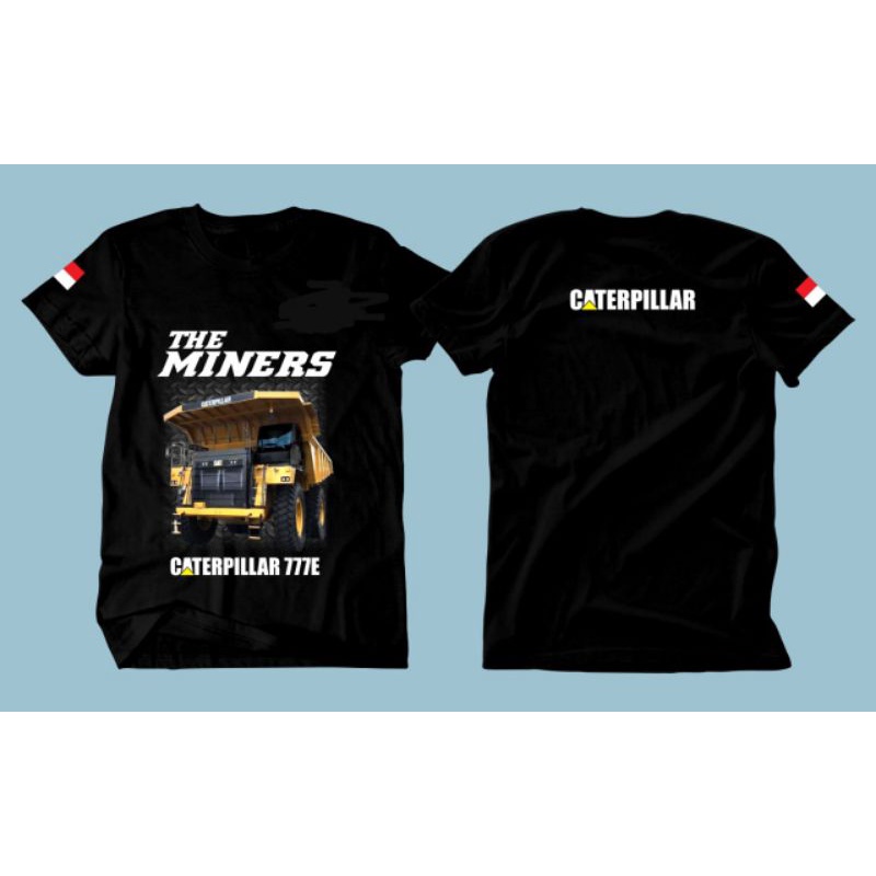 Kaos Caterpillar/kaos alat berat/kaos track/koas tambang/kaos trek truck /kaos komatsu