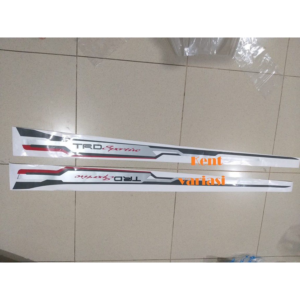 Sticker Body Samping TRD Sportivo Yaris Hitam