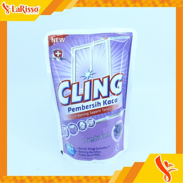 Cling Pembersih Kaca 425ml - Pouch (KEMASAN BARU)