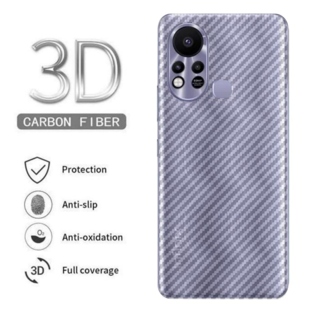 Skin Carbon INFINIX HOT 11s Back Skin Screen Protector Handphone