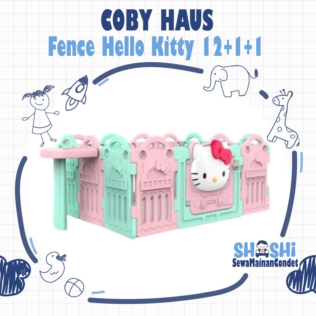 Sewa Coby Haus Fence Hello Kitty 12+1+1