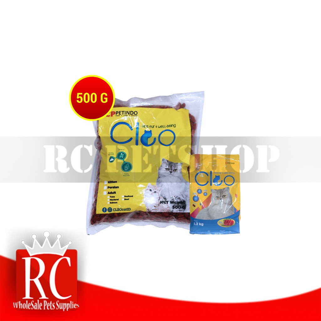 Makanan Kucing Cleo Adult Cat Food Repacking 500 gram