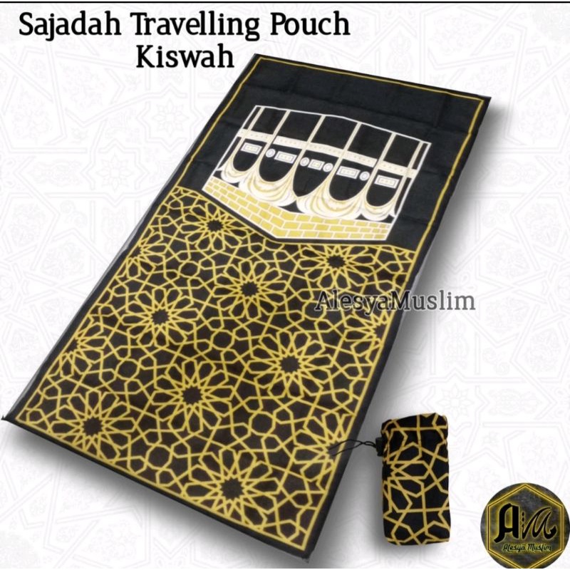 SAJADAH TRAVELING  POUCH MOTIF KISWAH