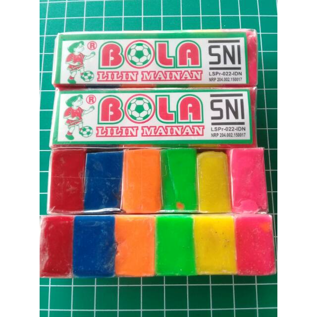 Set Lilin Rainbow Mainan Bola (1set=6warna)