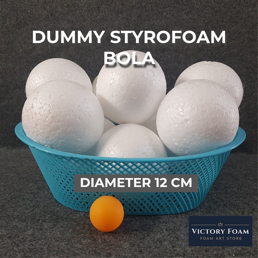 Dummy Styrofoam Bola Diameter 12cm