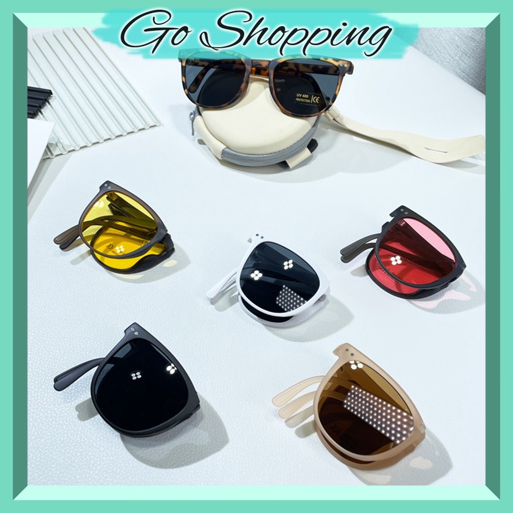 GO! KL665 Kacamata Lipat Sunglasses Anti-UV Wanita Pria Import Kaca mata Fashion