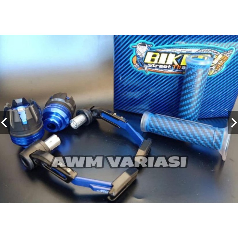 [Paket 4in 1] Handgrip karbon+ Kulit Jok Karbon + Jalu As + Proguard Robot Universal