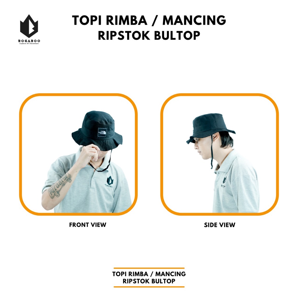 Bisa [COD] Topi Rimba / Topi Mancing Ripstok Bultop - Topi Gunung - Topi Outdoor