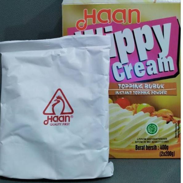 

❤ BELIO ❤ Wippy cream haan 200gr (1 bag dari kemasan 400gr)