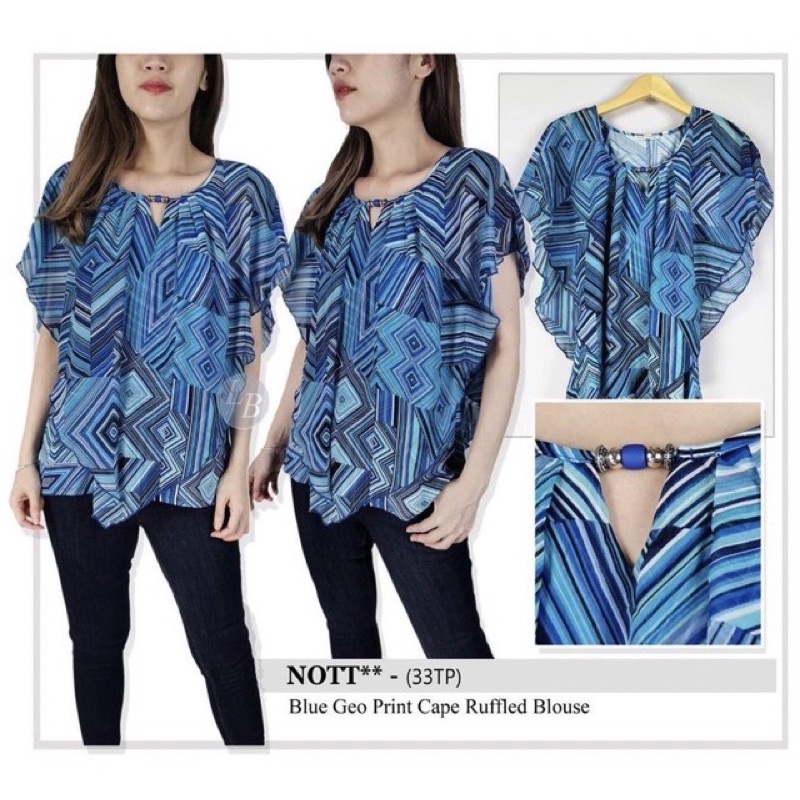 Studio work multicolor batwing blouse