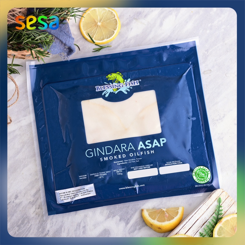 

BLESSING FISH Smoked Gindara Slice 100gr - Ikan Gindara Asap Kemasan Seafood Fresh