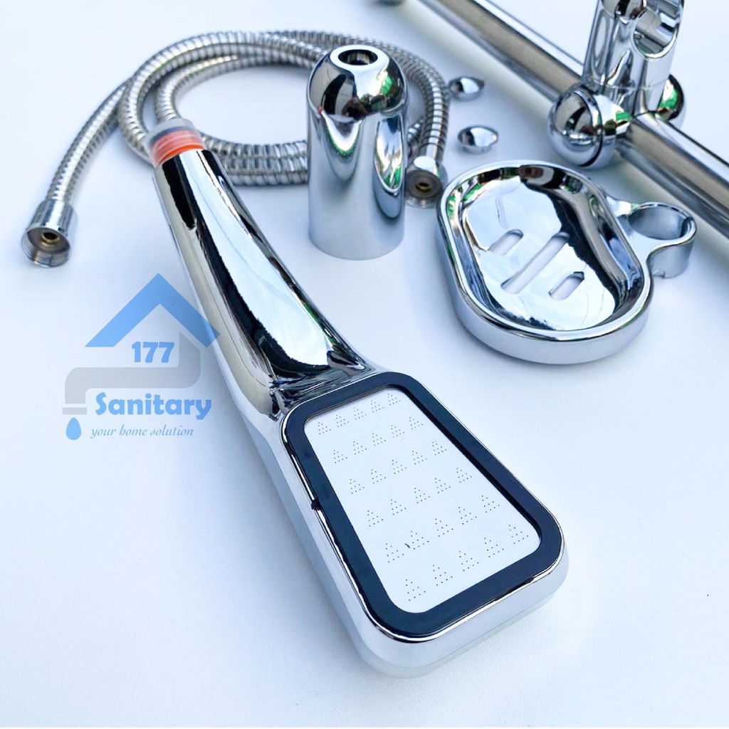 Tiang Hand Shower Murah hemat air 1073 -Handshower kotak semprotan air halus turbo segiempat /S5