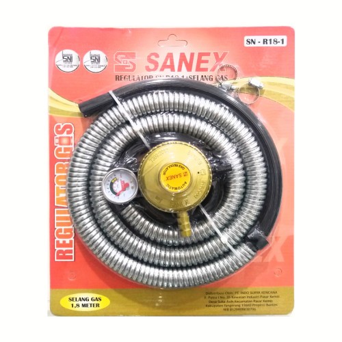 Selang Dan Regulator Meter Sanex - Selang 1.8 Meter Berkualitas