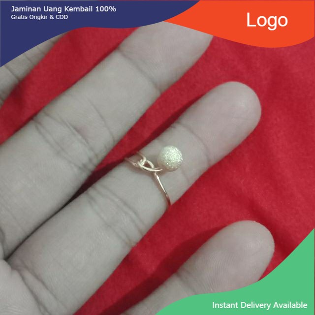 cincin emas bola 375