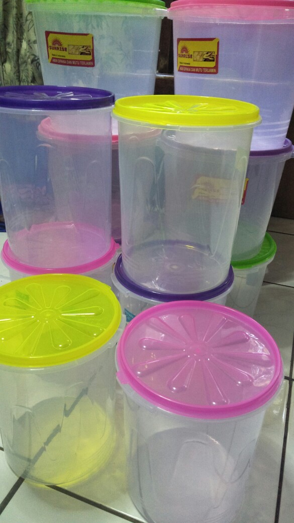 6 Pcs Toples Kerupuk Uk 5 Liter (tempat Kerupuk) Merek Sunraise