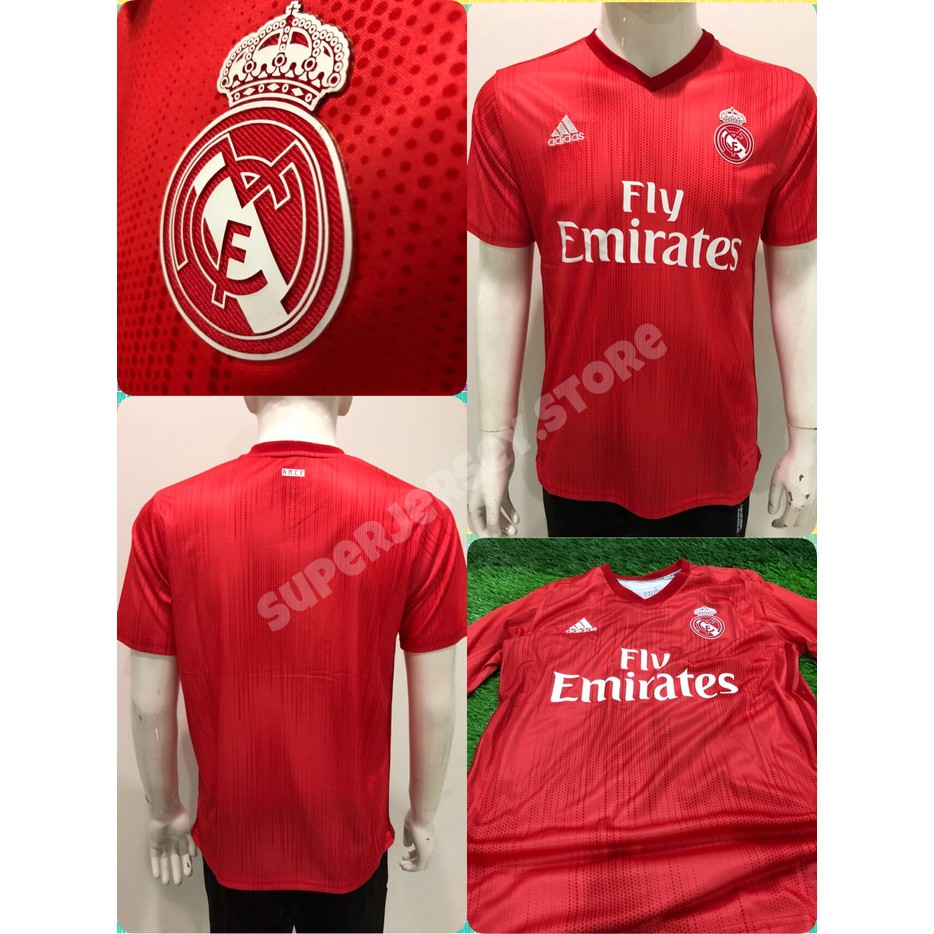 jersey madrid 3rd 18/19 merah