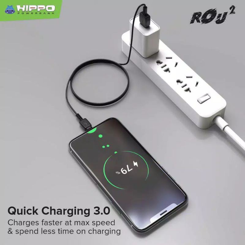 Hippo Rou2 Kabel Data Micro, type c, lightning100cm