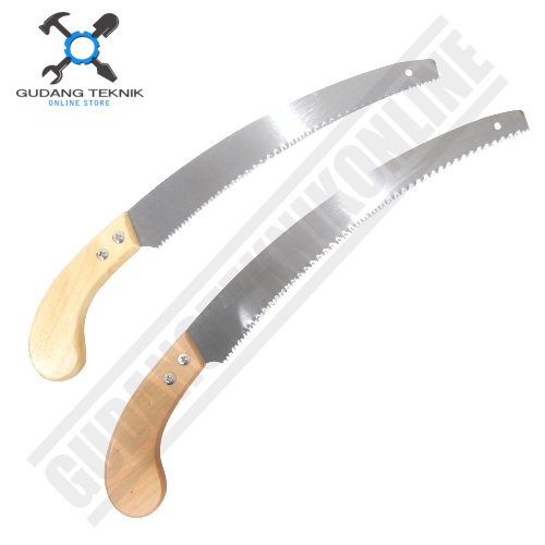 Gergaji Kopi Gagang Kayu 12&quot; HASSTON PROHEX 1260-030 / Gergaji Pruning Lengkung Ranting Dahan 14&quot; 1260-031 12 14 Inch