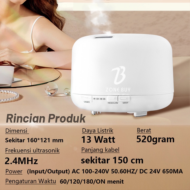 100% ORI Aromaterapi Difuser 500ML Aromaterapi Difuser Dengan-4