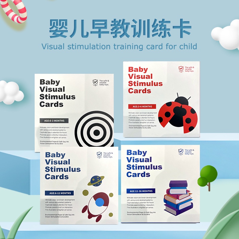 TweedyToys - Visual Cards / Kartu Pintar Stimulasi Bayi / Flashcard Bayi Balita