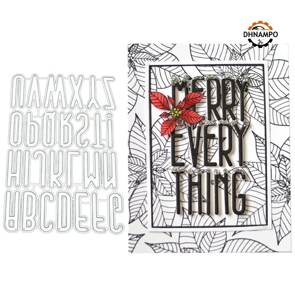 

Dhnampo Capital Letter Cutting Dies Scrapbook Paper Photo Stencil