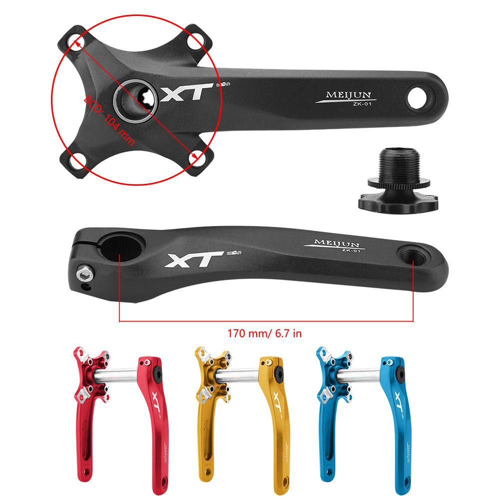 Meijun 1 Pasang Aksesoris  Crankset Sepeda  Gunung  104mm 