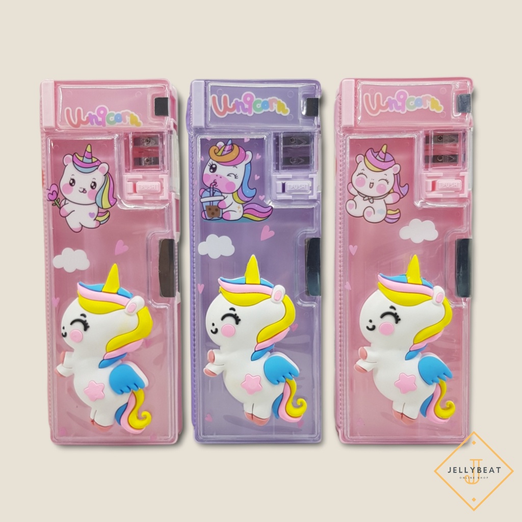 PENCASE TEMPAT PENSIL 3D - UNICORN