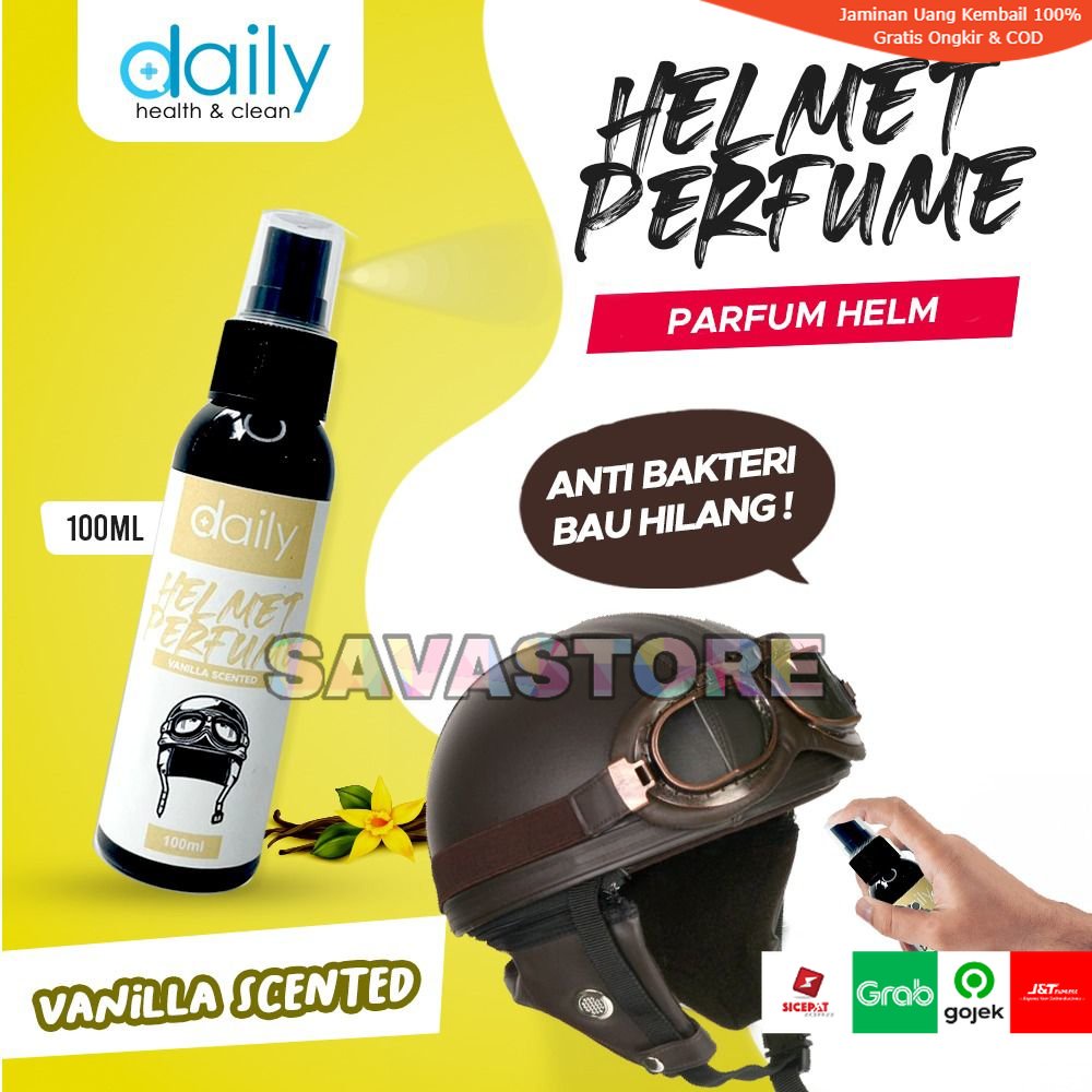 PARFUM HELM - DAILY HELMET PERFUME - AMPUH MENGHILANGKAN BAU HELM - ANTI BAKTERI ANTI BAU APEK