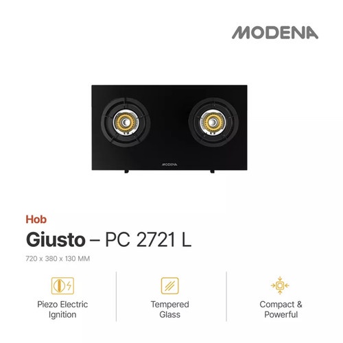 MODENA PC 2721 LD - KOMPOR GAS KACA