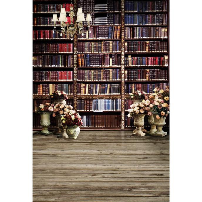 ♥️BISA COD♥️ Kain Background 1.5x2M Motif Buku - Perpustakaan - Wisuda - S220 TERMURAH Kode