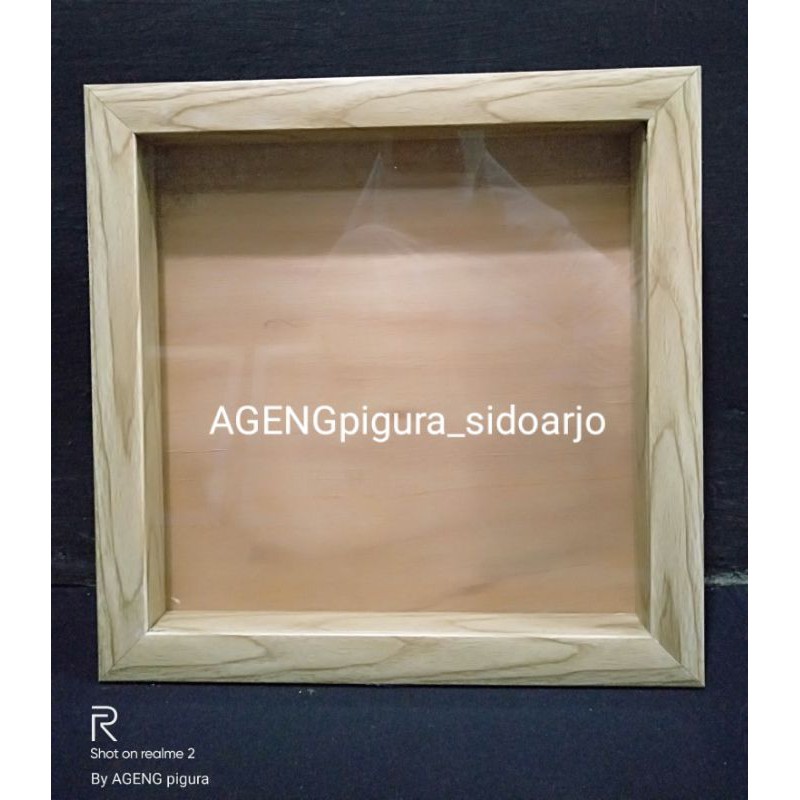 Pigura 3D [COD]Mahar Minimalis 30cm x 30cm / Scrapframe / Pigura 3D