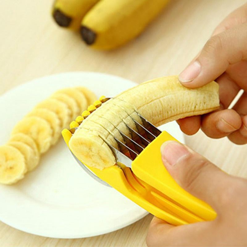 Banana Slicer Alat Pemotong Pisang Timun Sosis Multifungsi untuk Dapur