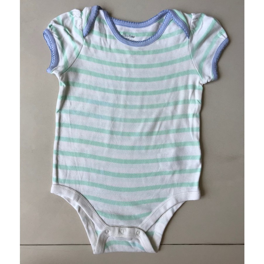 Jumper / Bodysuit Bayi Perempuan GAP Green Stripes