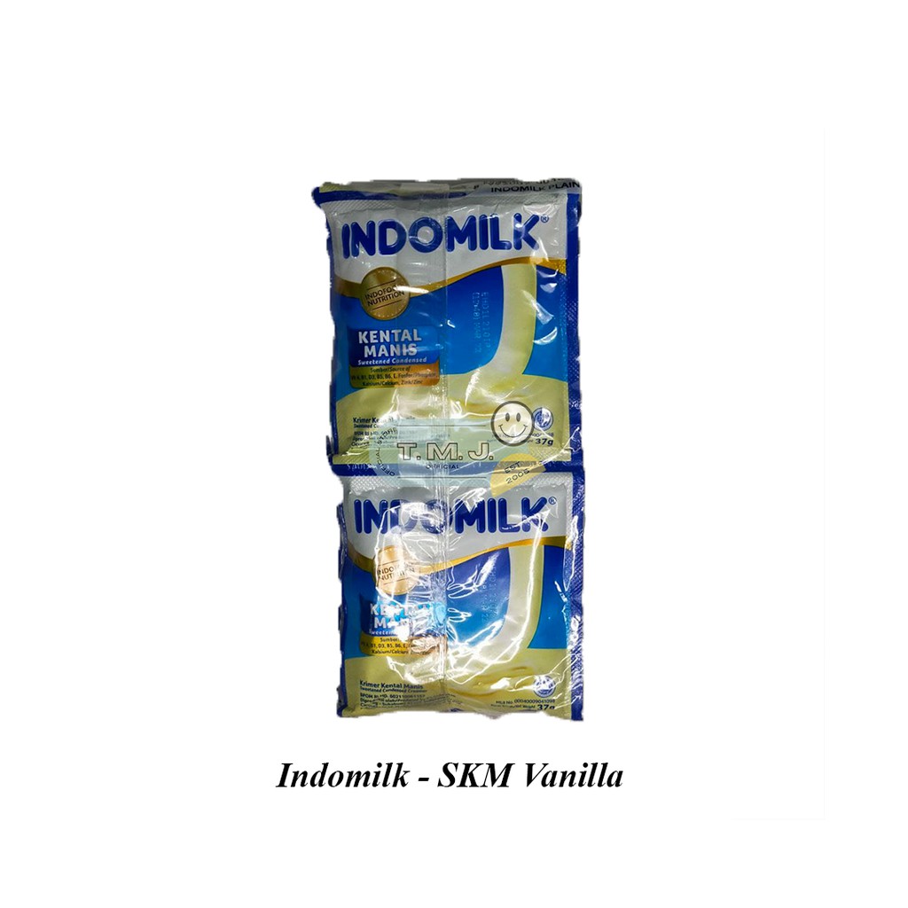 

Indomilk Susu Kental Manis (Vanilla) Kemasan Sachet / Pack