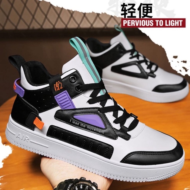 TBIG [COD] Sepatu Pria Import THEBOOTNEW Model High Top Ankle Sepatu Sekolah Kuliah Kerja Santai