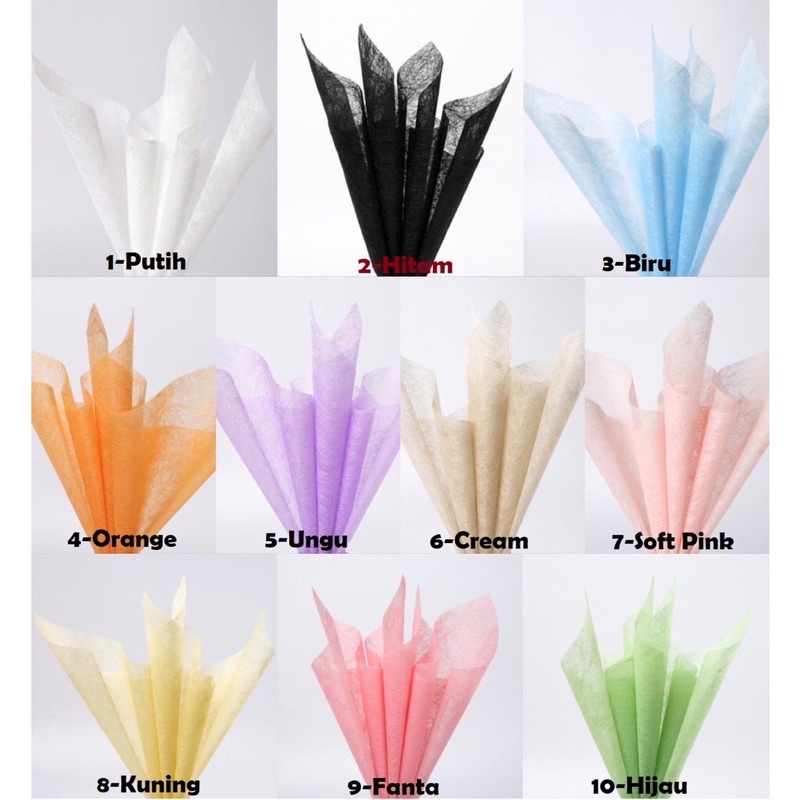 

Kertas Buket Bunga Tissue / Kertas Tisu isi 5