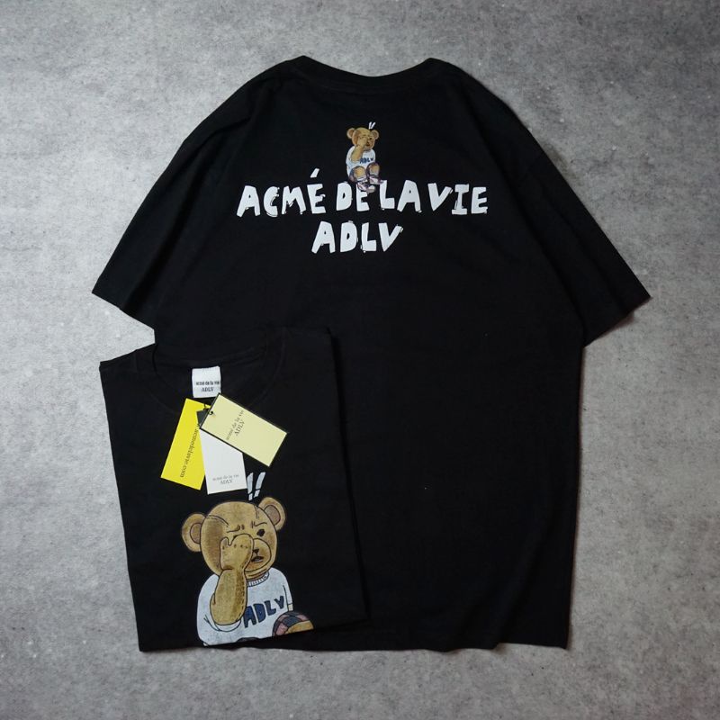 KAOS ADLV - ADLV BENY CULLAR HITAM FULLVARIAN FULLTAG LABEL-ADLV BEAR HYPE