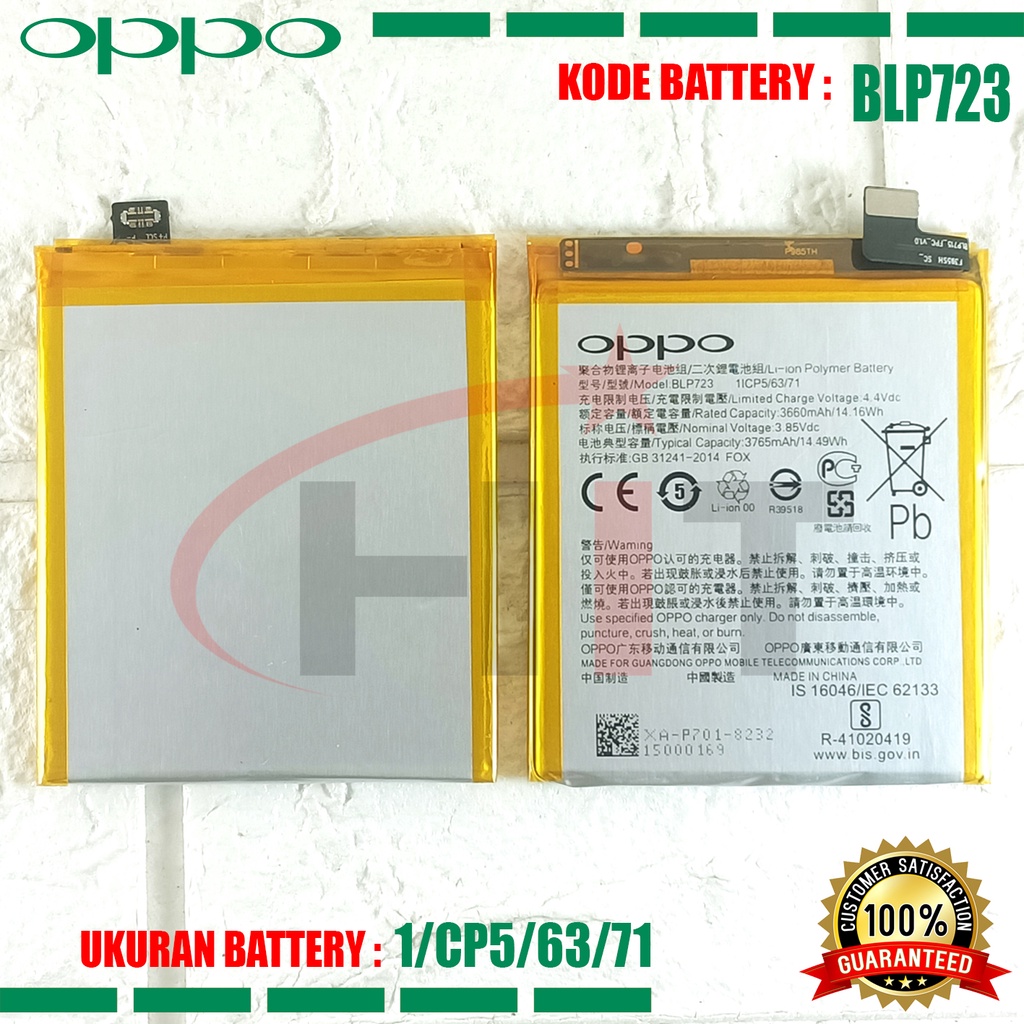 Baterai Battery REALME BLP723 Tipe Hp Realme X - RMX1903 - RMX1901